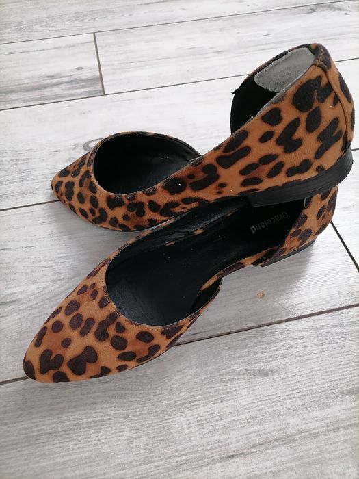 Graceland czółenka 38 panterka Deichmann