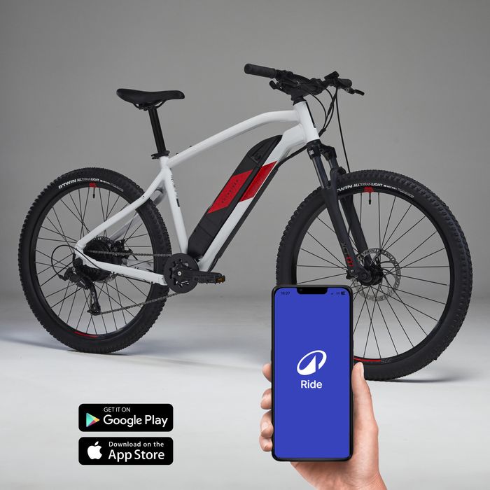 BTT Elétrica Semirrígida 27,5" E-ST 100 Branco/Vermelho