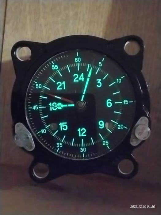 Zegar lotniczy Blok 55M SPRAWNY zaplombowany. Jak nowy