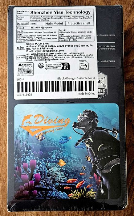 Etui SHELLBOX do telefonu, wodoszczelne, 15M do nurkowania