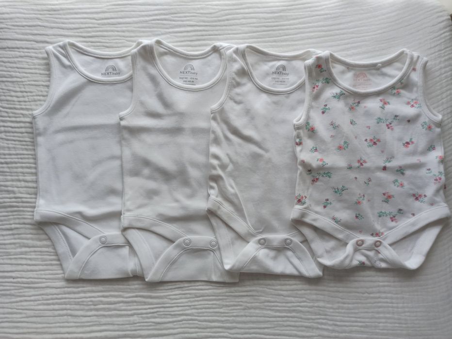 Body Next 56 białe bez rękaw podkoszulek basic