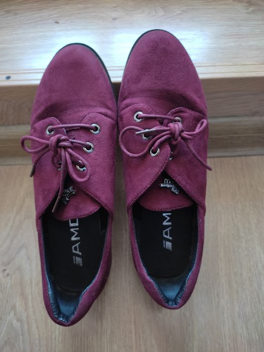 Туфлі + сумка кольору марсала