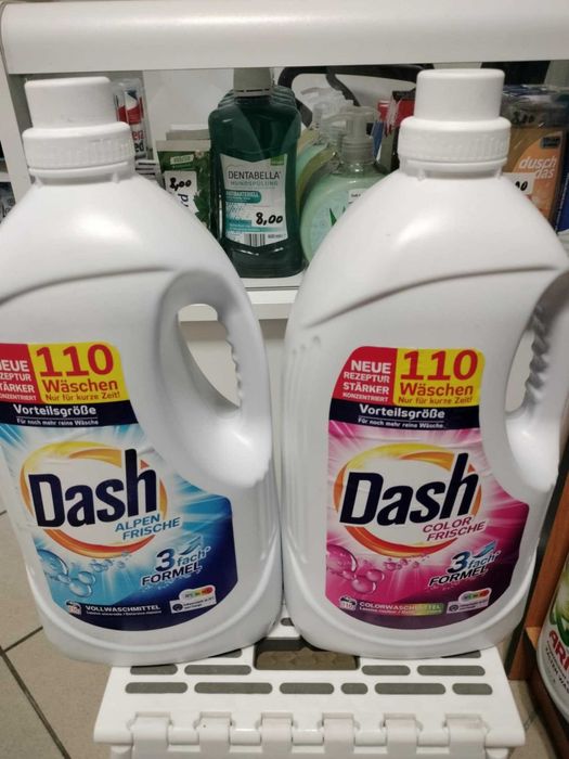 Niemiecki płyn do prania Dash 100/110 prań