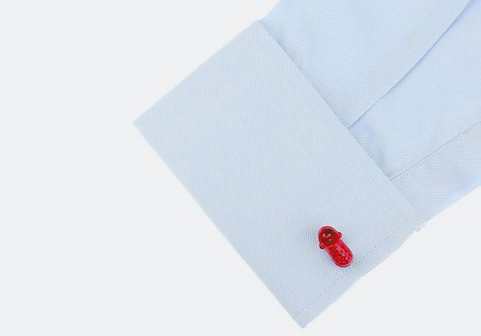 Spinki do mankietów Crocs czerwone