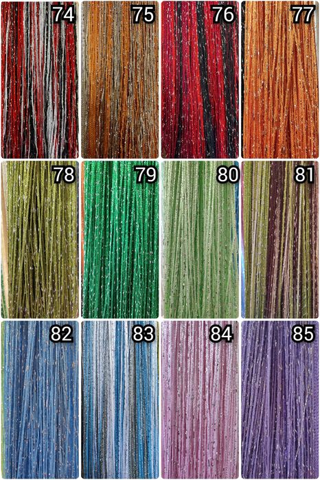 Хит! 90 кольорів Штори нитки тюль, шторы нити кисея, шнурки прямые спи