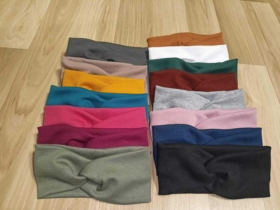 Opaska na włosy na głowę handmade przeplatana dla dzieci i dorosłych