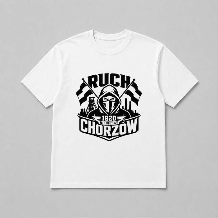 Ruch Chorzów Koszulka Kibicowska Piłkarska z Herbem Klubu Nowa Unisex L