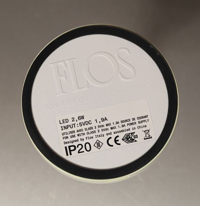 Candeeiro Flos • BON JOUR UNPLUGGED (USB-C/Qi)