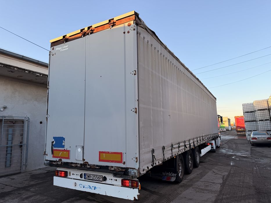 Naczepa Krone. Rok 2007-Osie Saf tarcza. Opony do jazdy. Mega