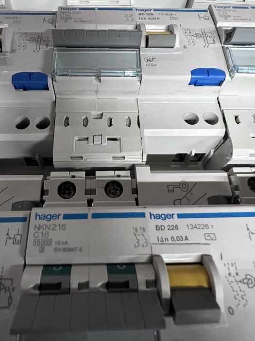 Hager BD 226 + NKN 216 Protection Block64751221107201121