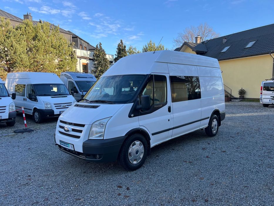 Ford Transit Furgon Brygadowy 6 os. 4x4 L3H3 2.4 TDCI 140KM 4x4  Salon Polska, Pierwszy Właściciel, Serwisowany, FV Vat 23%