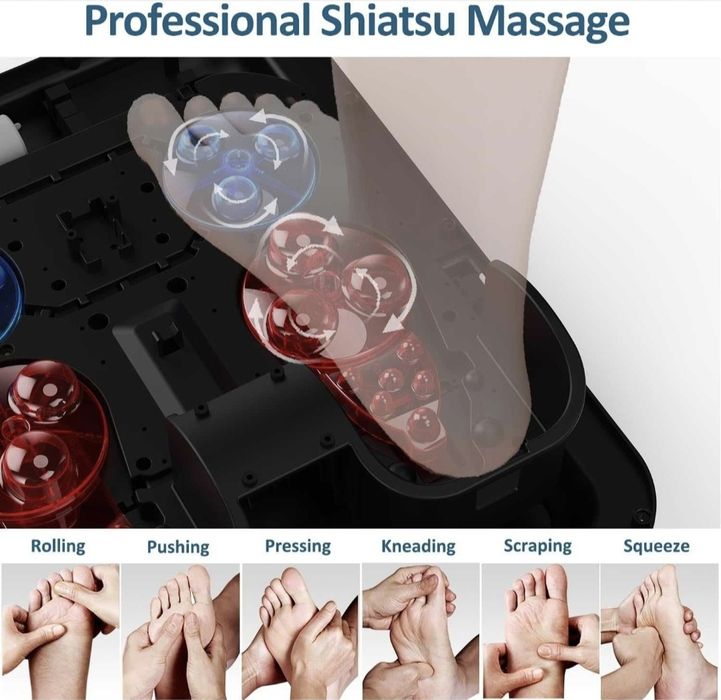 Масажер для ніг з компресією / Шиацу / Массажер для ног Mountrax