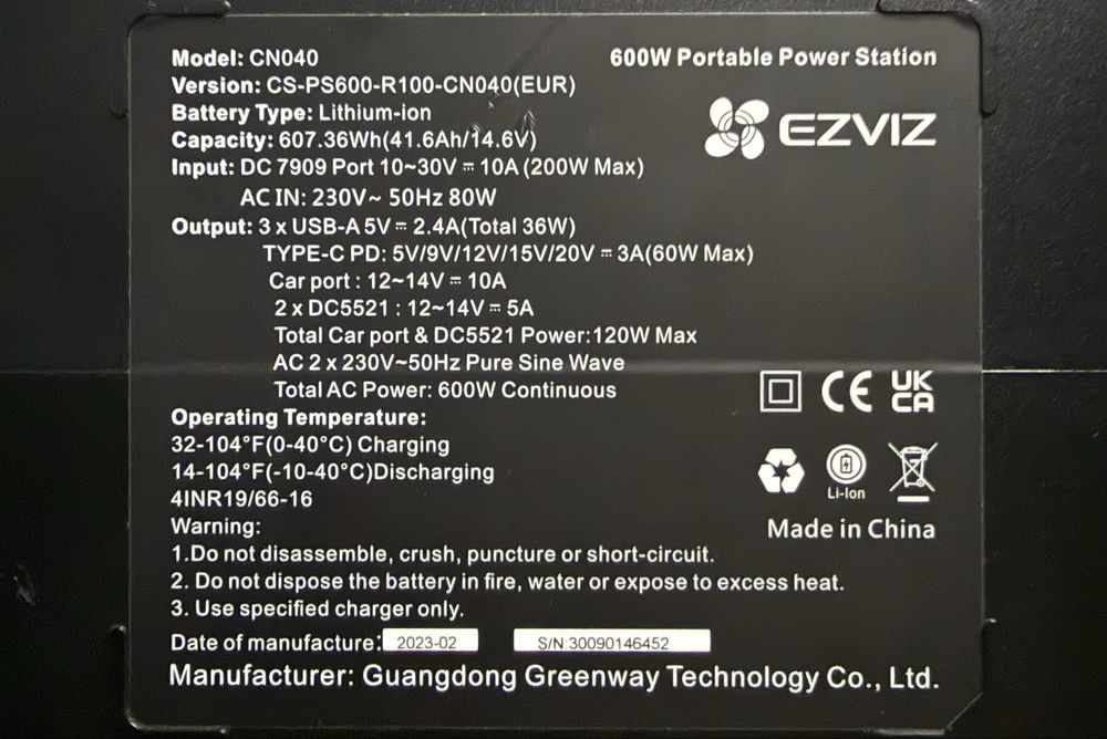 Зарядна станція Ezviz