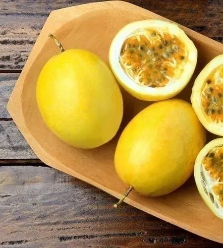 maracujá amarelo brasileiro e roxo