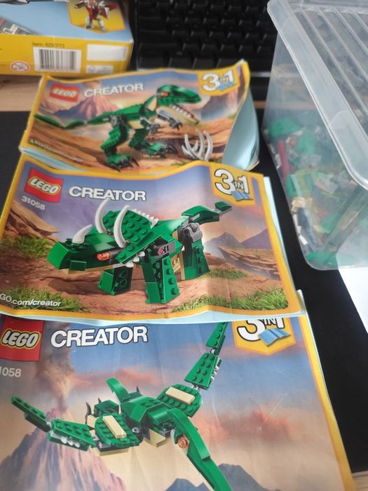 Lego zestawy nr 31086, 31101,31058,60249