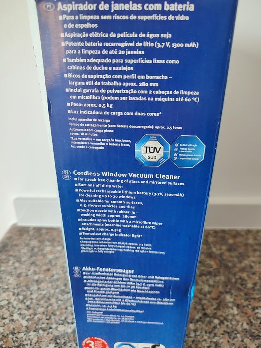 Aspirador de janelas com bateria