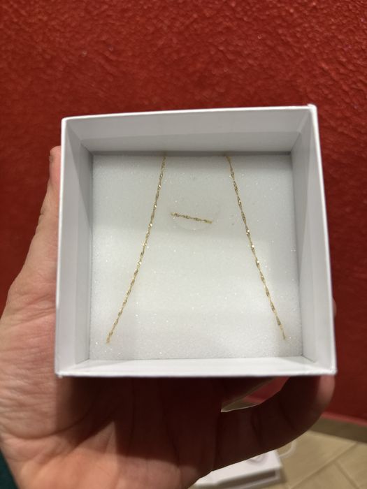 Łańcuszek złoty 333 splot singapur (nowy)