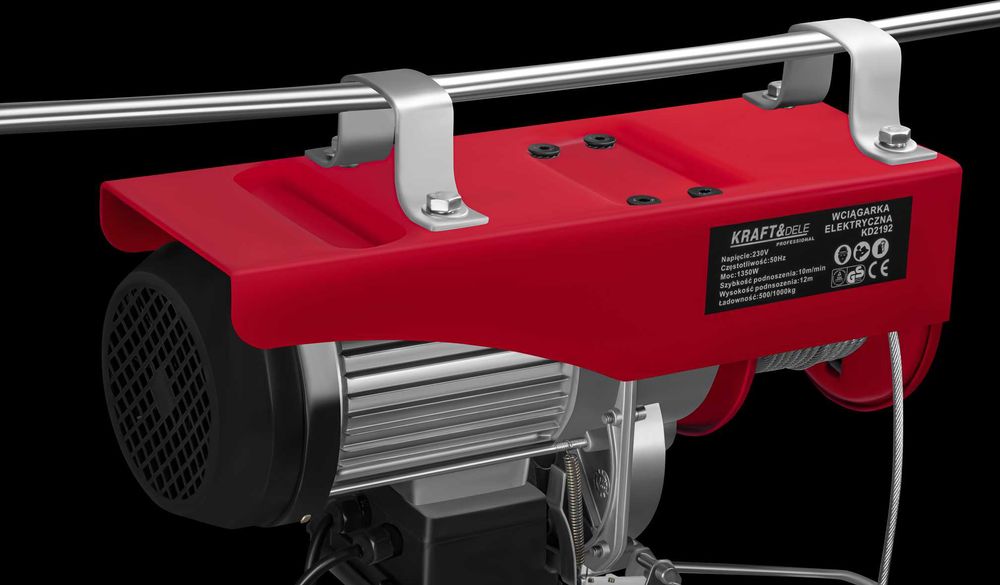 KRAFT&DELE Wyciągarka Wciągarka 230V 1350W 500/1000kg + Pilot KD2192