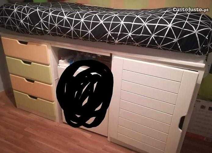 Mobília de quarto de criança/solteiro (compacto) "NOVO PREÇO"