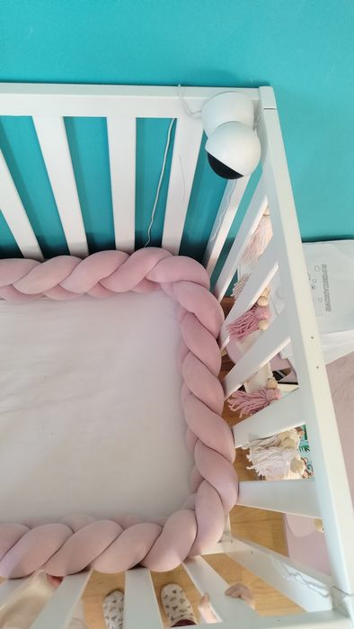 Biale łóżeczko niemowlęce 120x60 MOŻLIWY TRANSPORT