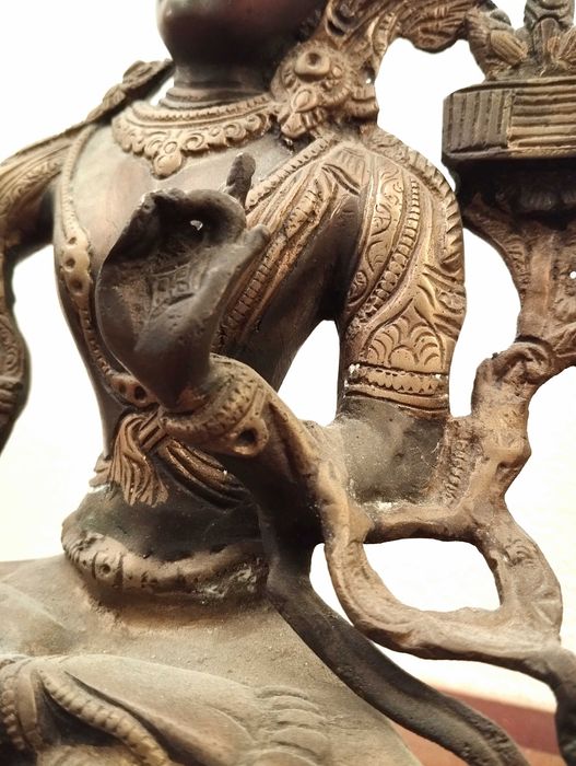 Estátua Monjushri Bodhisattva, Deus da Sabedoria Transcendente, Buda