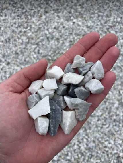 Grys Błękitny Lodowy 16-32 mm Łamany Kamień Dekoracyjny Akwarium Żwir