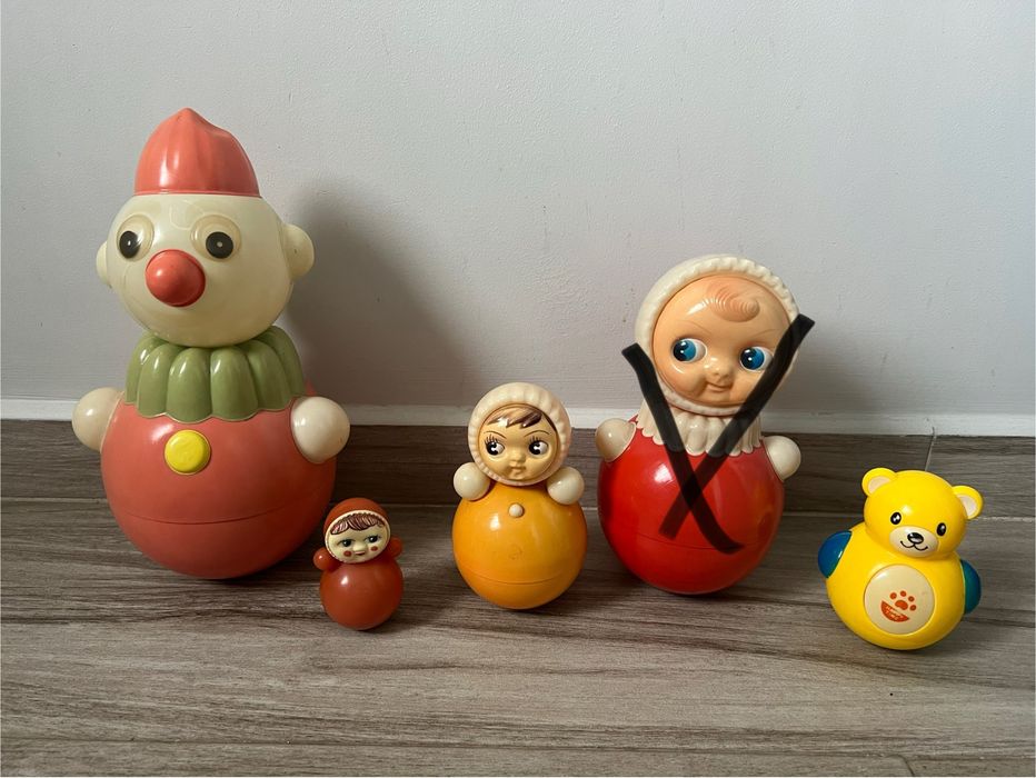 неваляшка СССР   целлулоид   14см 8см