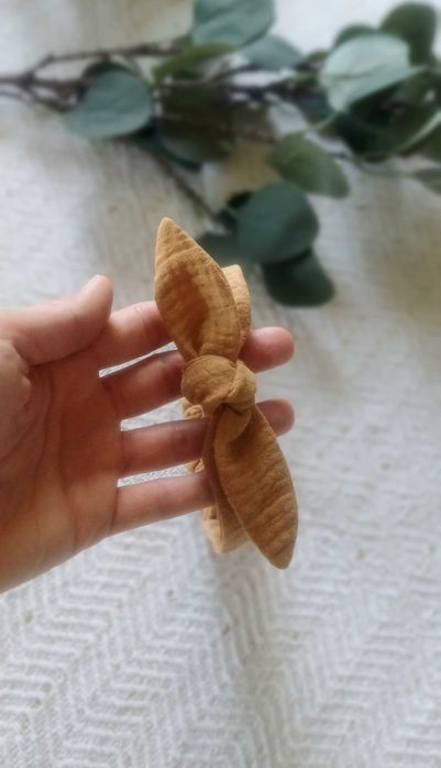 zestaw 2 szt opaska pin up wiosna muślin bawełna