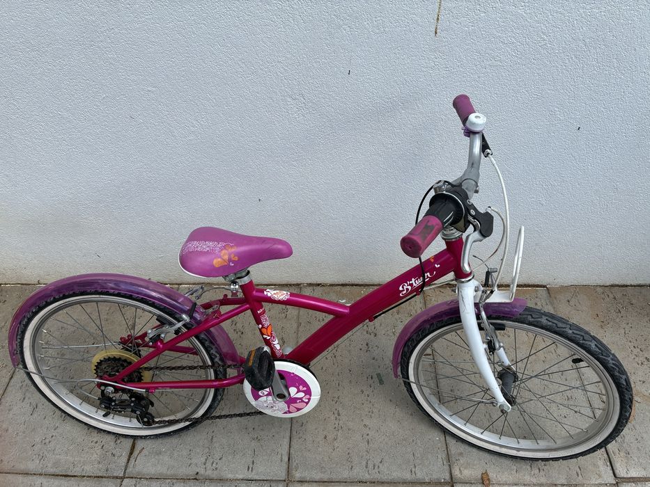 Bicicleta rosa Btwin roda 20”