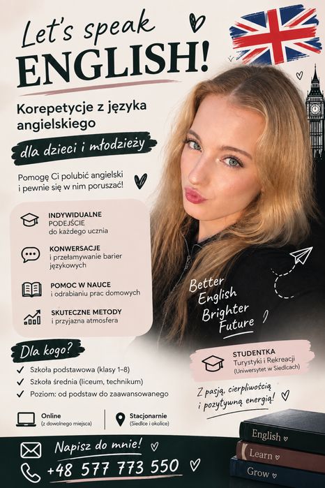 Korepetycje język angielski