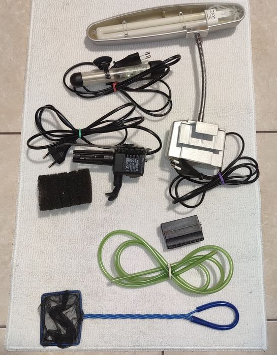 Zestaw akwarium Aquael Filtr Pat Mini Grzałka  Fix  Lampa HBD