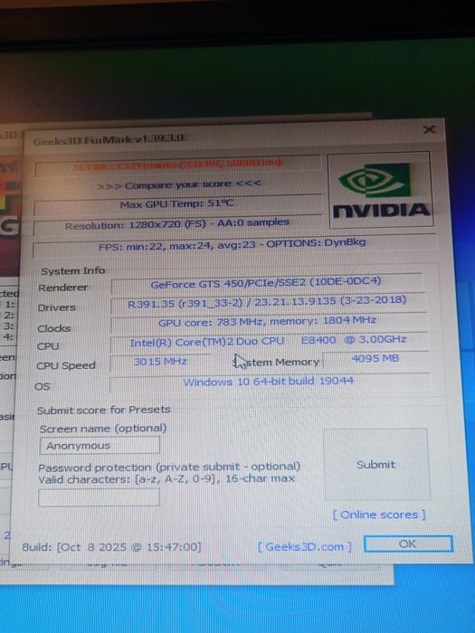 Видеокарта Gts450 1 gb