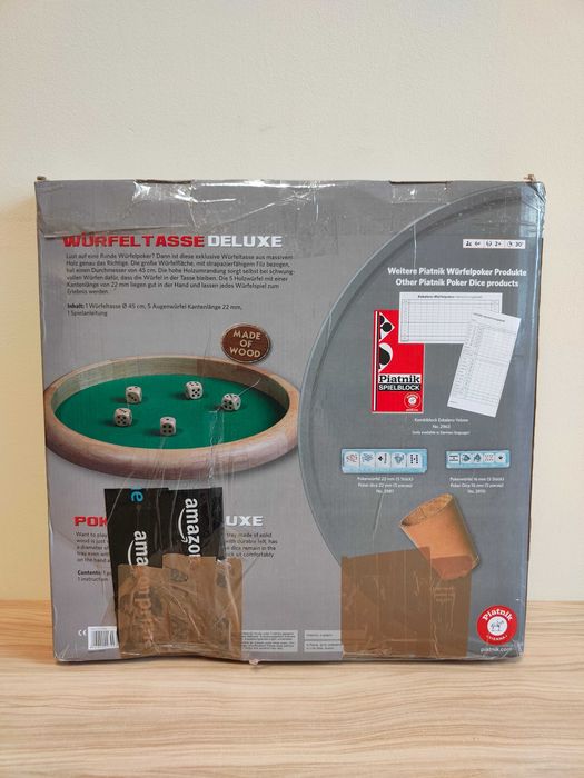 Drewniana taca do gry Gra w kości 45cm A