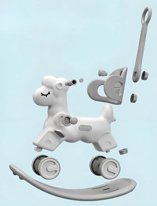 Коник-гойдалка 3в1 Terrio “Sheepy” Сірий