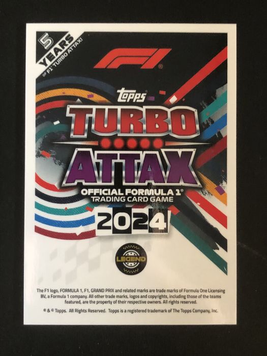 Michael Schumacher 2024 Topps Turbo Attax Legend MSC