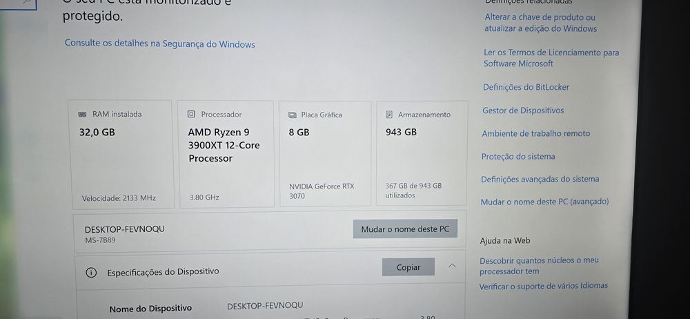Pc gaming ryzen 9 & rtx 3070