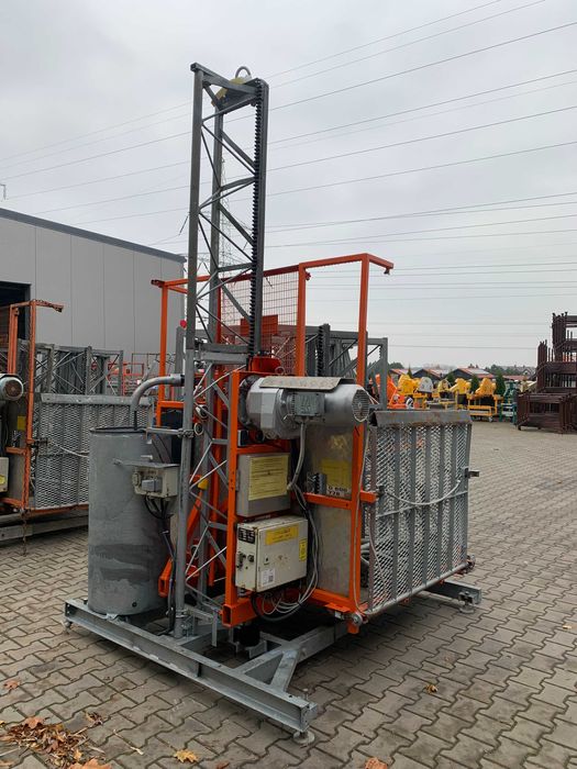 Winda budowlana pionowa BOCKER 600kg 16,5 -21m wyciąg wciągarka podnośnik koszowy żuraw dżwig GEDA