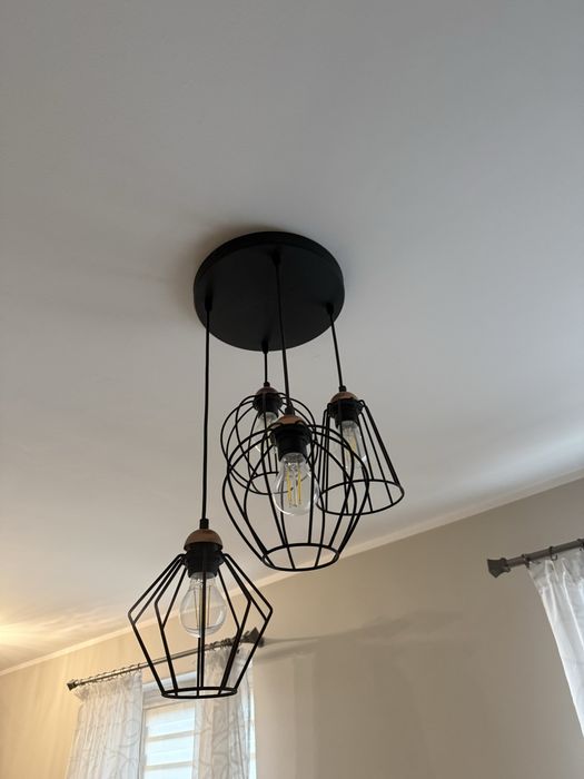 Lampy czarne loft