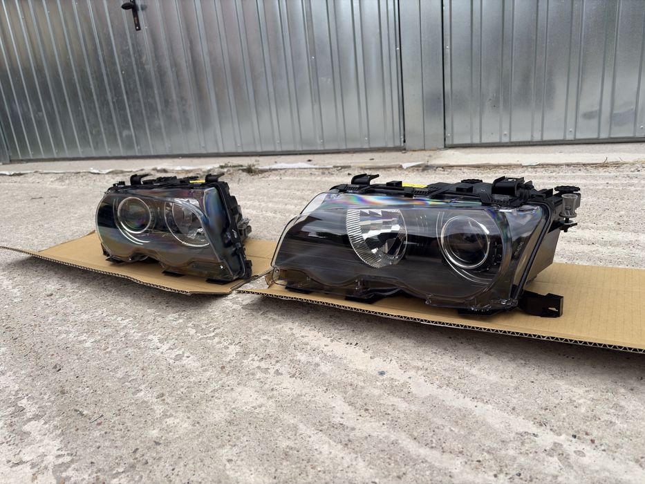 BMW E46 Coupe Cabrio BOSCH Bi Xenon NOWE Regeneracja Lampy Reflektory przedlift Oryginał piekne Europa komplet