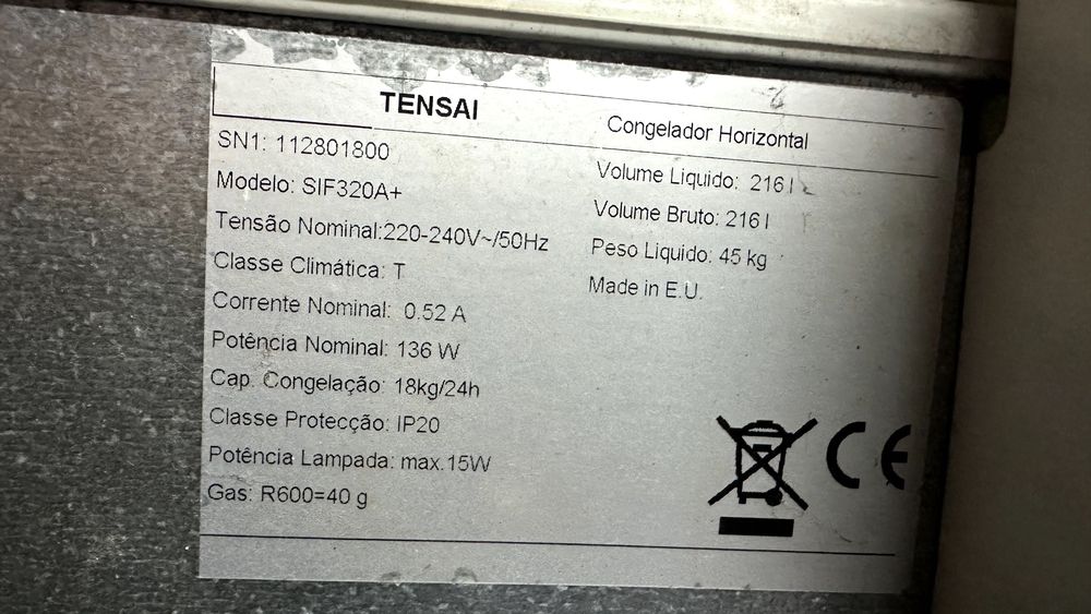 Arca Congeladora TENSAI SIF320