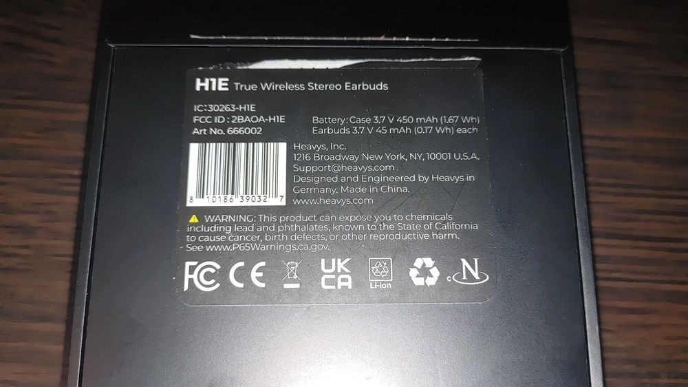 TWS Навушники HEAVYS H1E Wireless EarBuds