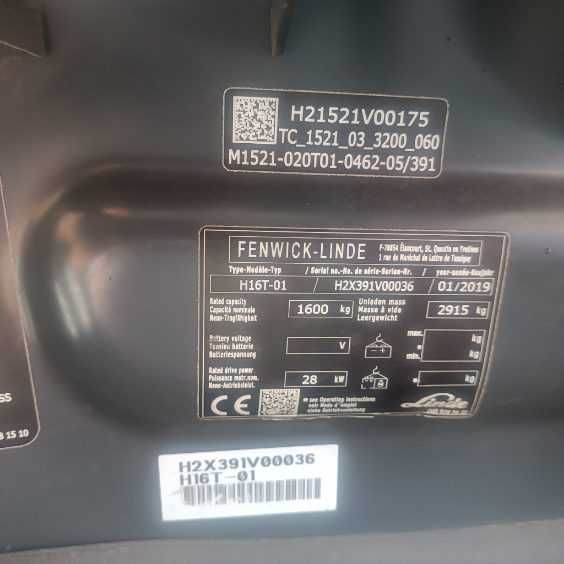 Wózek widłowy Linde H16T, LPG. Triplex