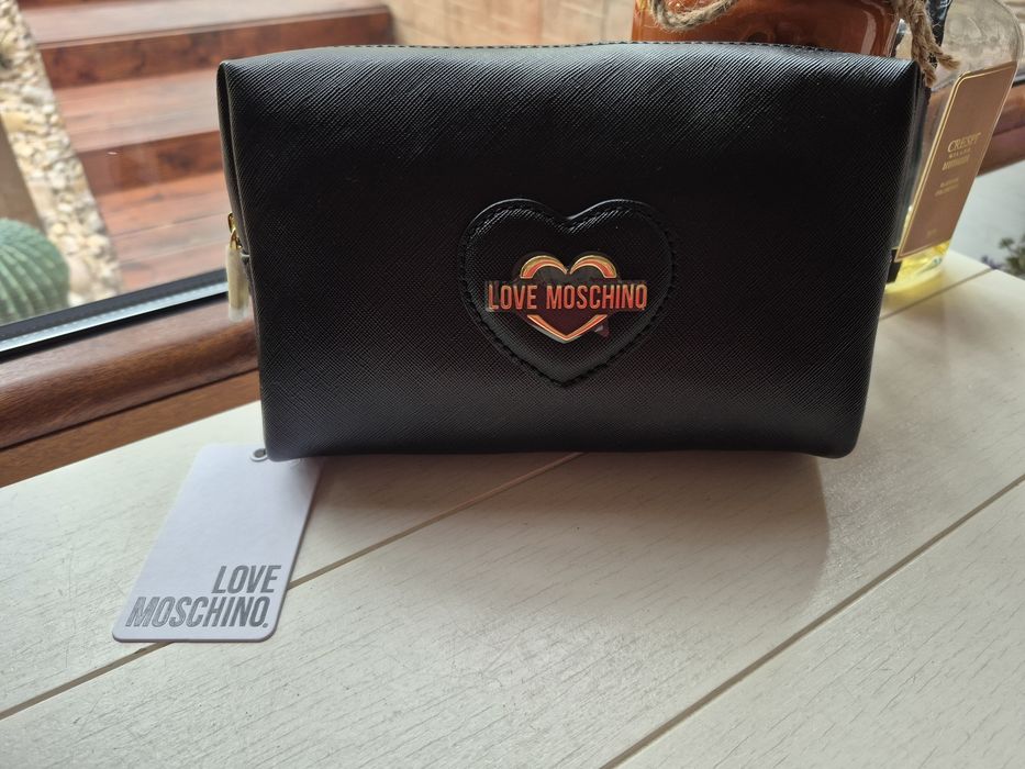 Kosmetyczka Damska Love Moschino Czarna