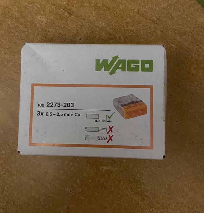 Szybkozłączka WAGO 7 opakowań  linka drut