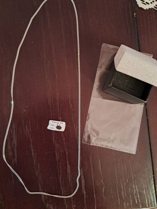 Nowy łańcuszek srebrny 3,4 g  pr.925 55 cm  pancerka