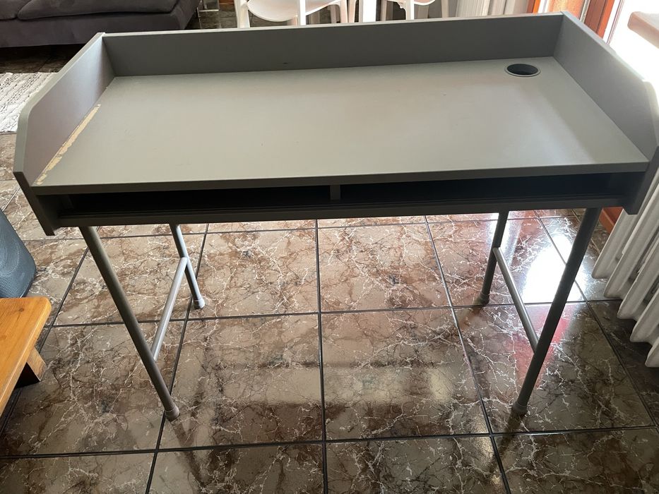 Biurko stolik ikea szare  100x45