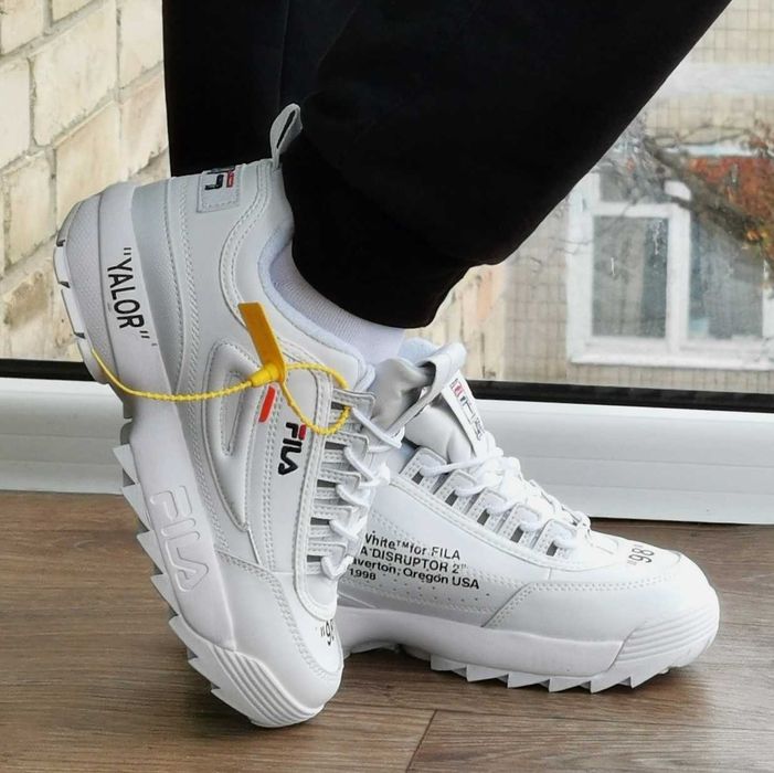 Женские кроссовки Fila Disruptor Белые Фила