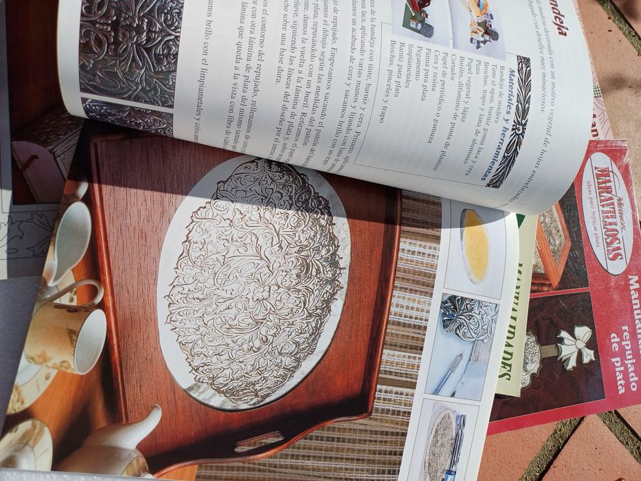 5 revistas"Manos Maravillosas" Estaño y plata Estanho e Prata