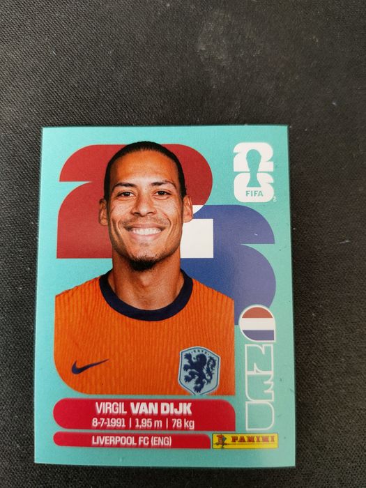 Cromo do mundial 2026 de Van Dijk.