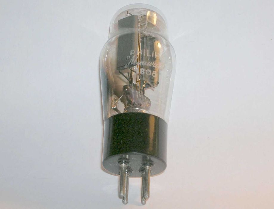 1805 Válvula electrónica rectificadora Philips, nova de stock antigo.